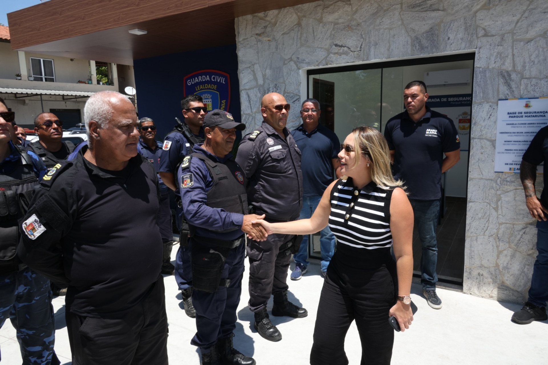 Inauguração da base de segurança 24h - Ascom