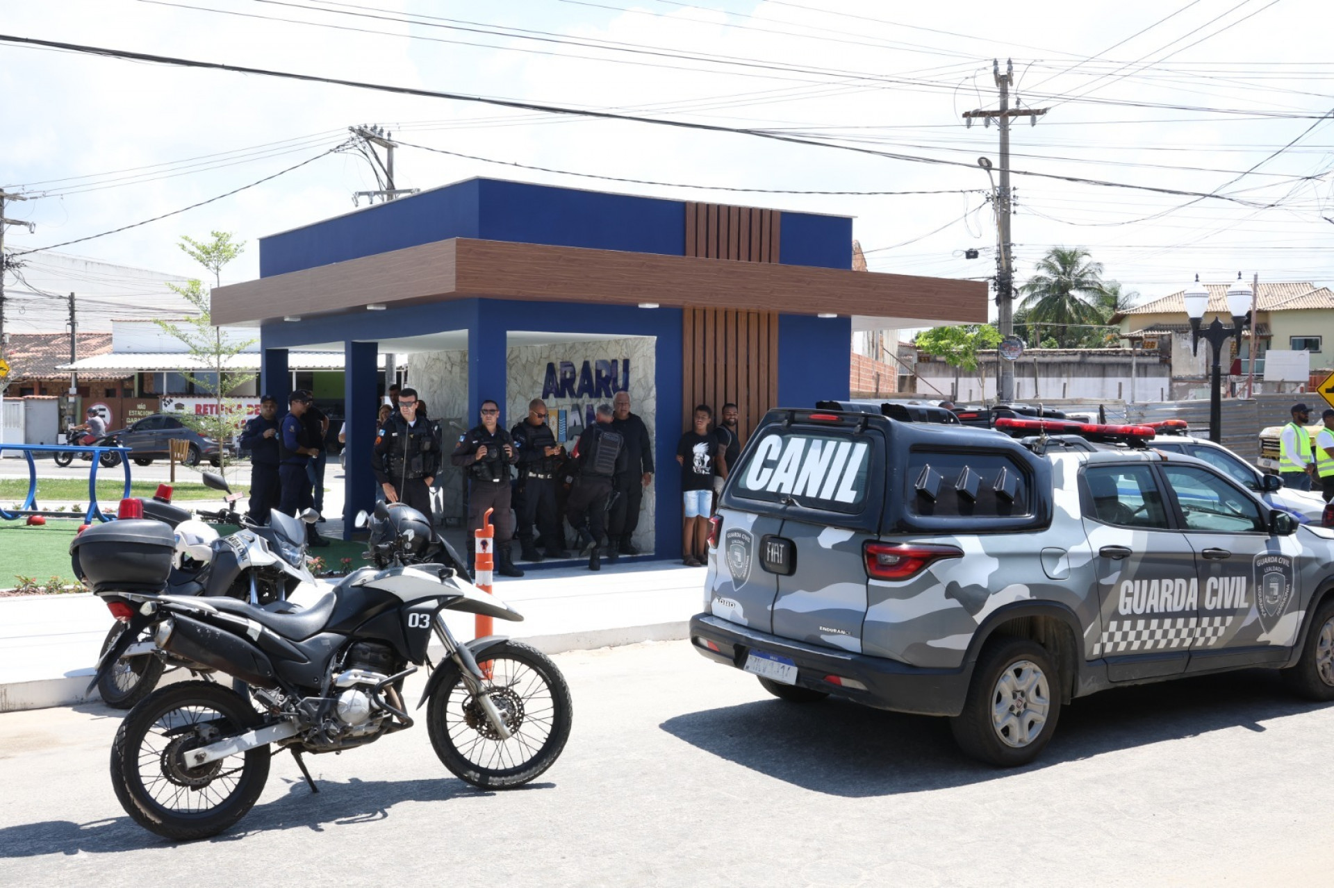 Inauguração da base de segurança 24h - Ascom