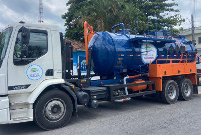 Casimiro ganha reforço na rede de esgoto com caminhão hidrojato 0 km