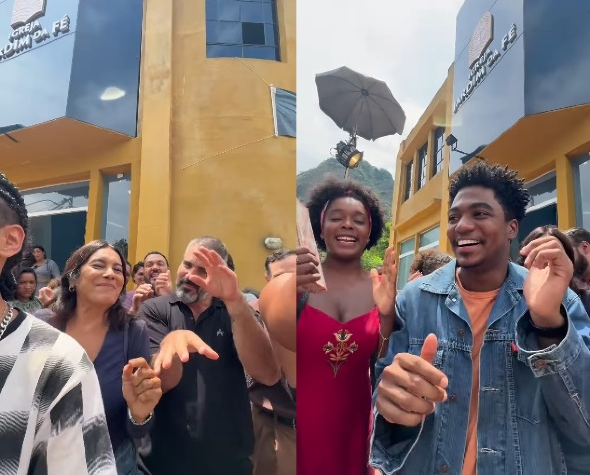 Dira Paes mostrou clima de confraternização na despedida do ator - Reprodução/Instagram