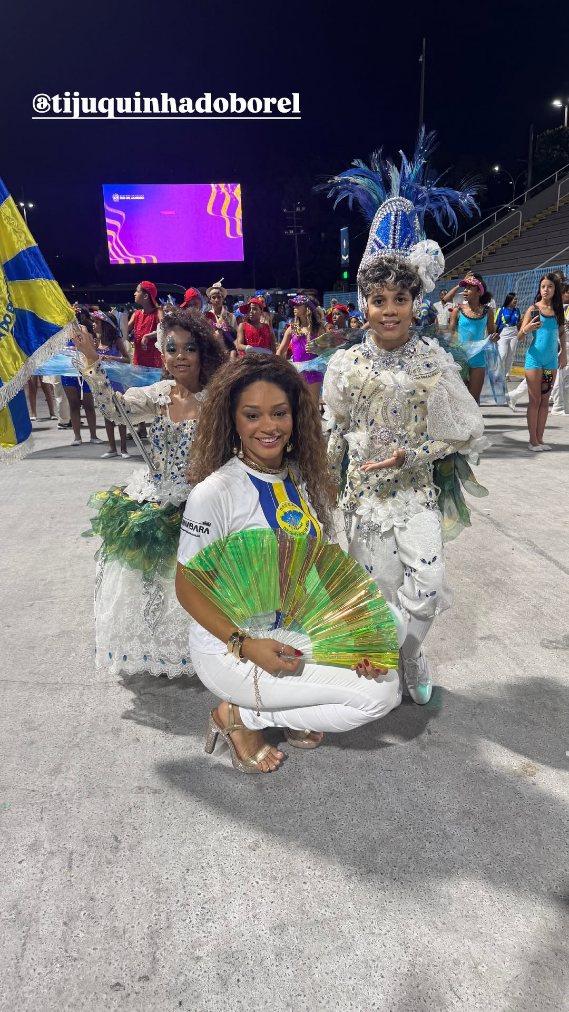 Juliana Alves no desfile da escola mirim Tijuquinha do Borel - Reprodução/Instagram