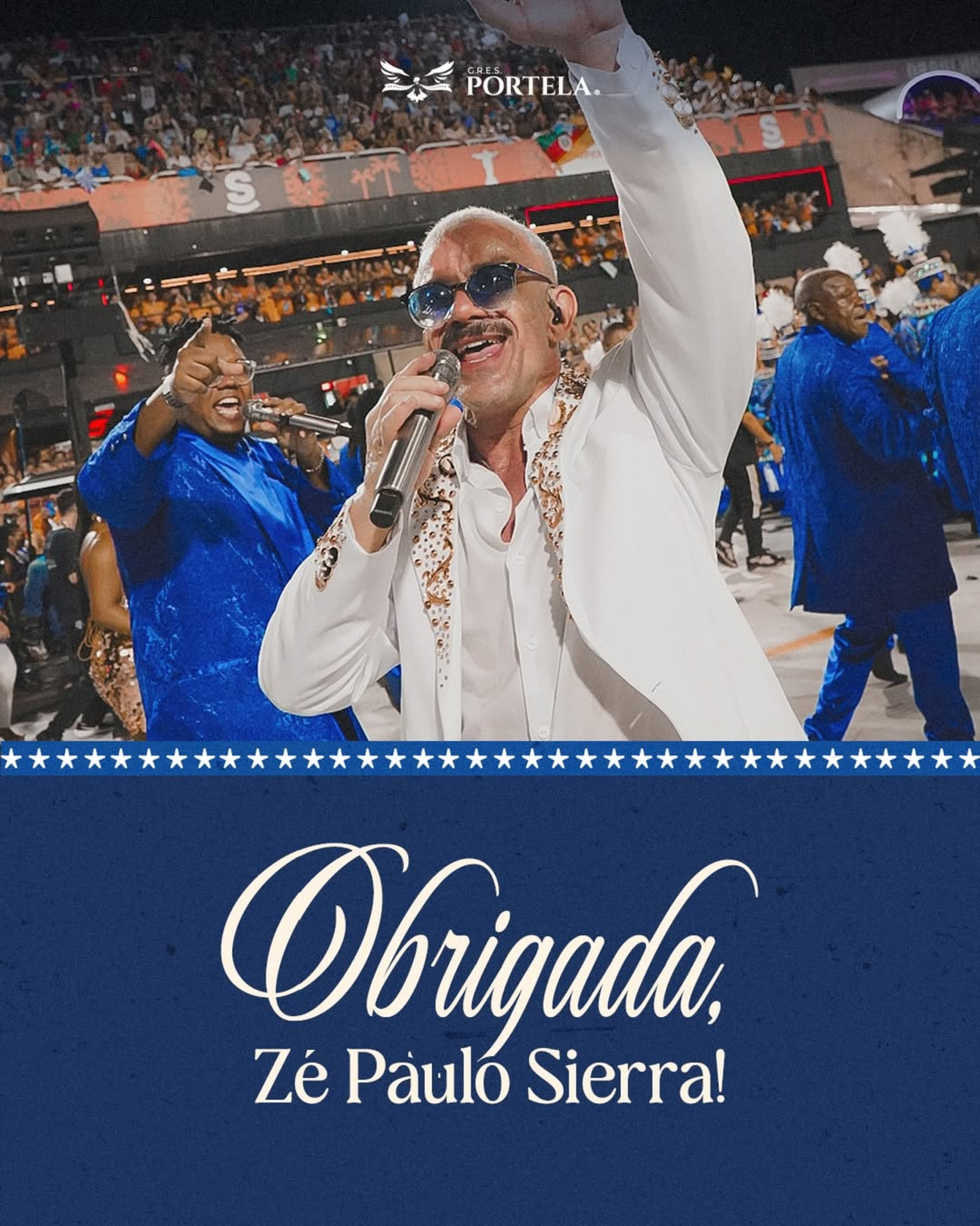 Portela informou sa&iacute;da do int&eacute;rprete Z&eacute; Paulo Sierra  - Reprodu&ccedil;&atilde;o/Instagram 