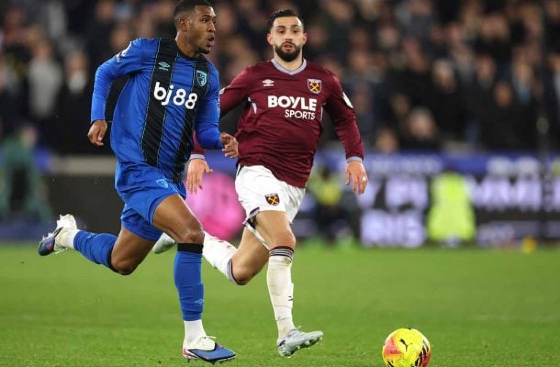 Rayan passa em branco, e Bournemouth empata com West Ham