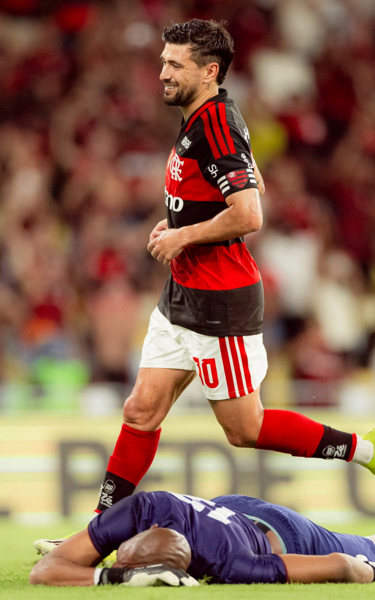 Arrascaeta marcou seu 100&ordm; gol pelo Flamengo neste domingo (22) - Adriano Fontes / Flamengo