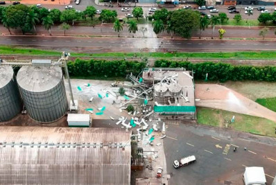 Explosão atinge empresa de grãos no interior de São Paulo; uma vítima está em estado grave