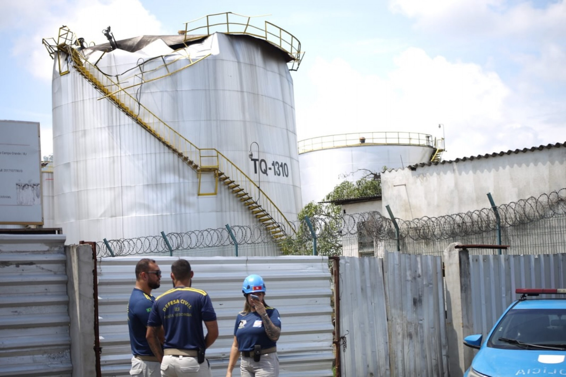 Incidente aconteceu em um tanque de combustível da fábrica Vibra - Adriana Cópio / Divulgação Prefeitura de Volta Redonda
