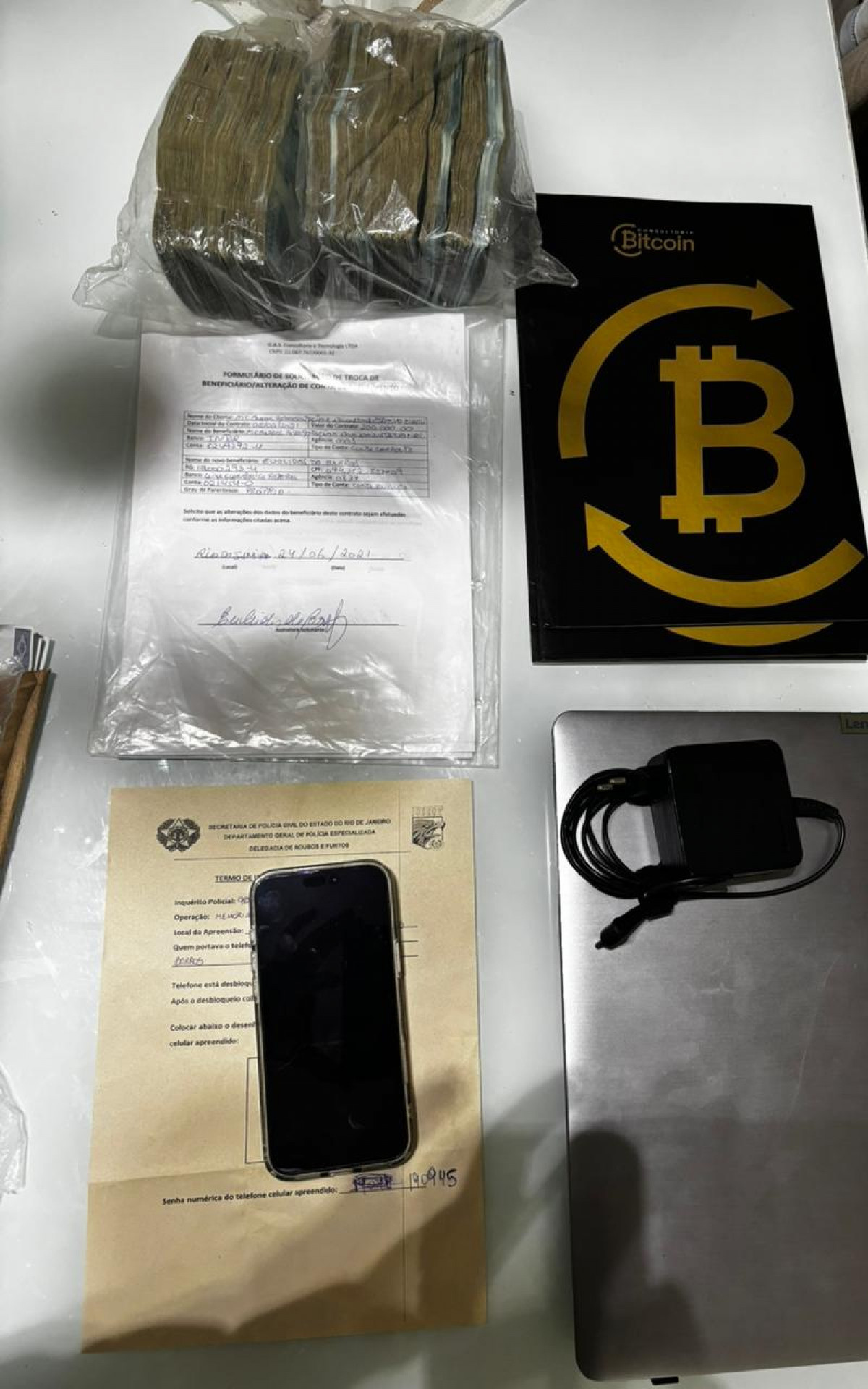 Material apreendido durante a Operação Caminhos do Cobre - Divulgação