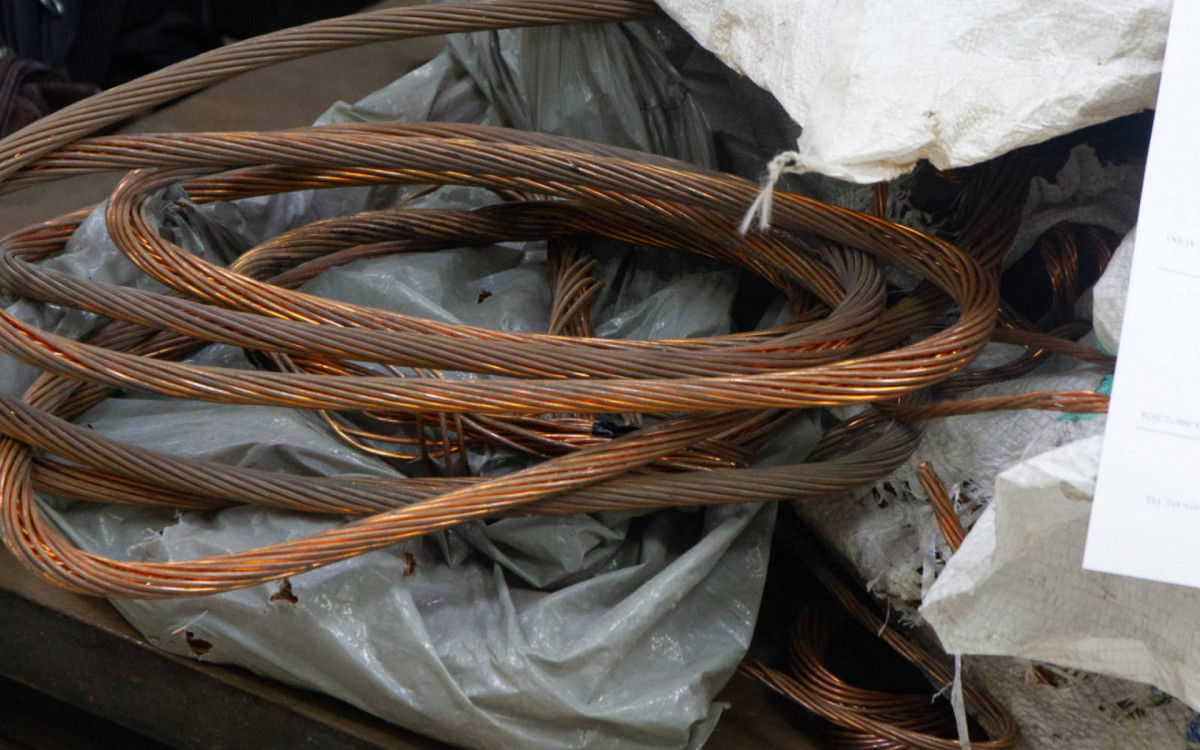 Cobres apreendidos durante a operação - Érica Martin/Agência O DIA