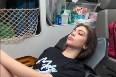 Vídeo: Melody passa mal e deixa show em ambulância 