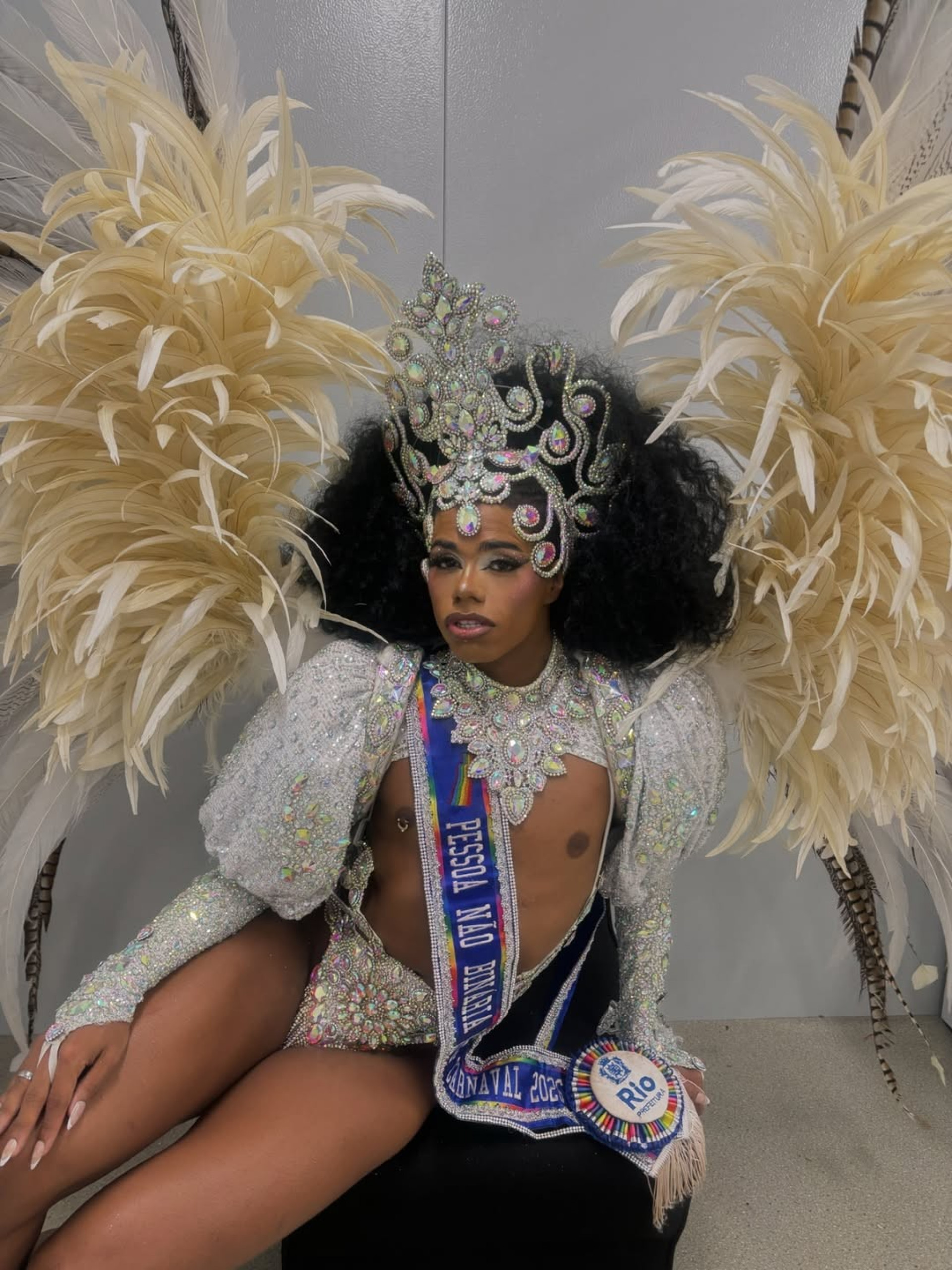 Wend foi eleita Pessoa Não-Binária da Corte LGBT do Carnaval 2026 - Reprodução / Instagram