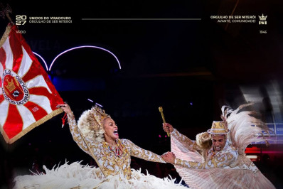 Viradouro comunica saída do primeiro casal de mestre-sala e porta-bandeira