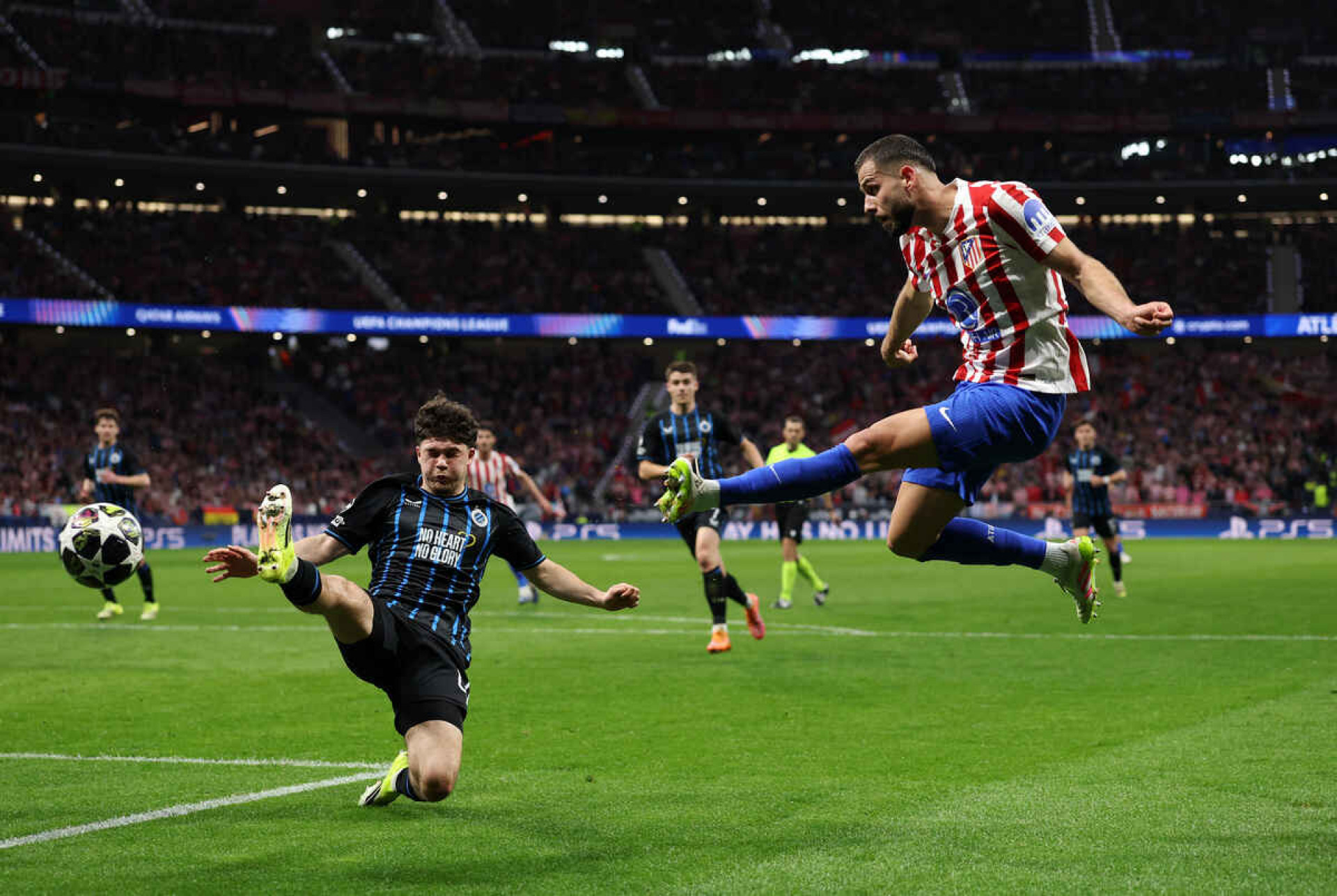 MADRID, SPAIN - FEBRUARY 24: <<enter caption here>> during the UEFA Champions League 2025/26 League Knockout Play-off Second Leg match between Atletico de Madrid and Club Brugge KV at Estadio Civitas Metropolitano on February 24, 2026 in Madrid, Spain. (Photo by Clive Brunskill/Getty Images)
