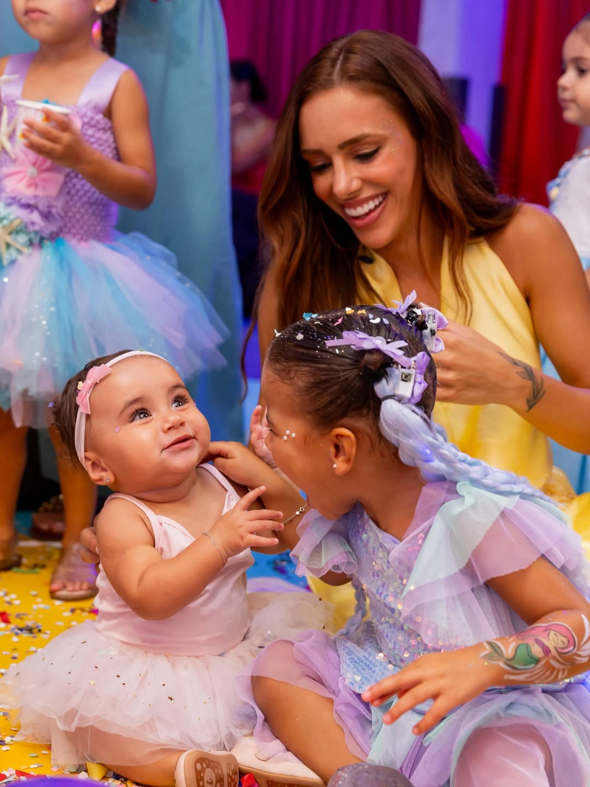 Bruna Biancardi e as filhas, Mavie e Mel - Reprodução / Instagram