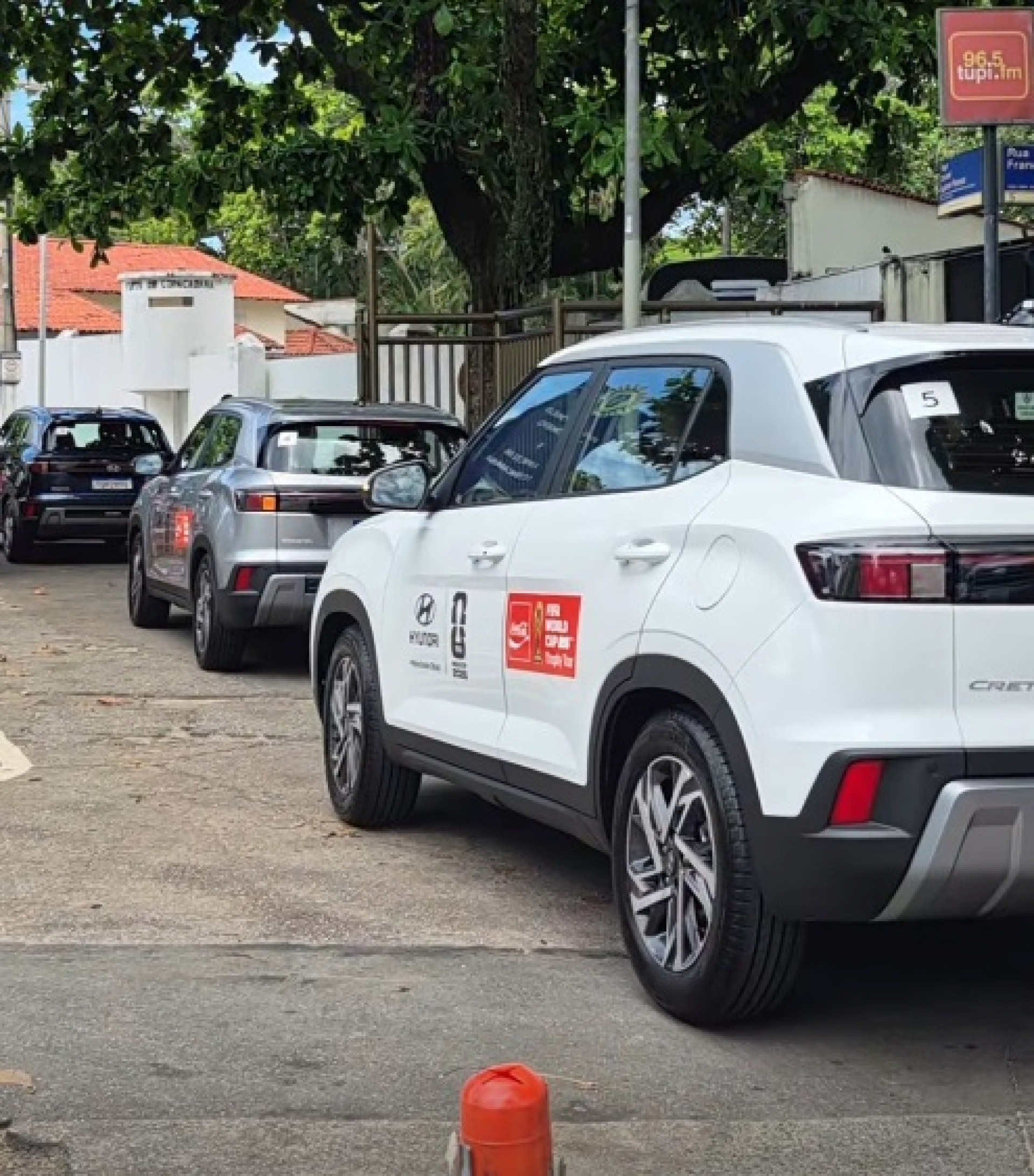 Troféu da Copa chegou ao Forte de Copacabana escoltado - Instagram / Forte de Copacabana