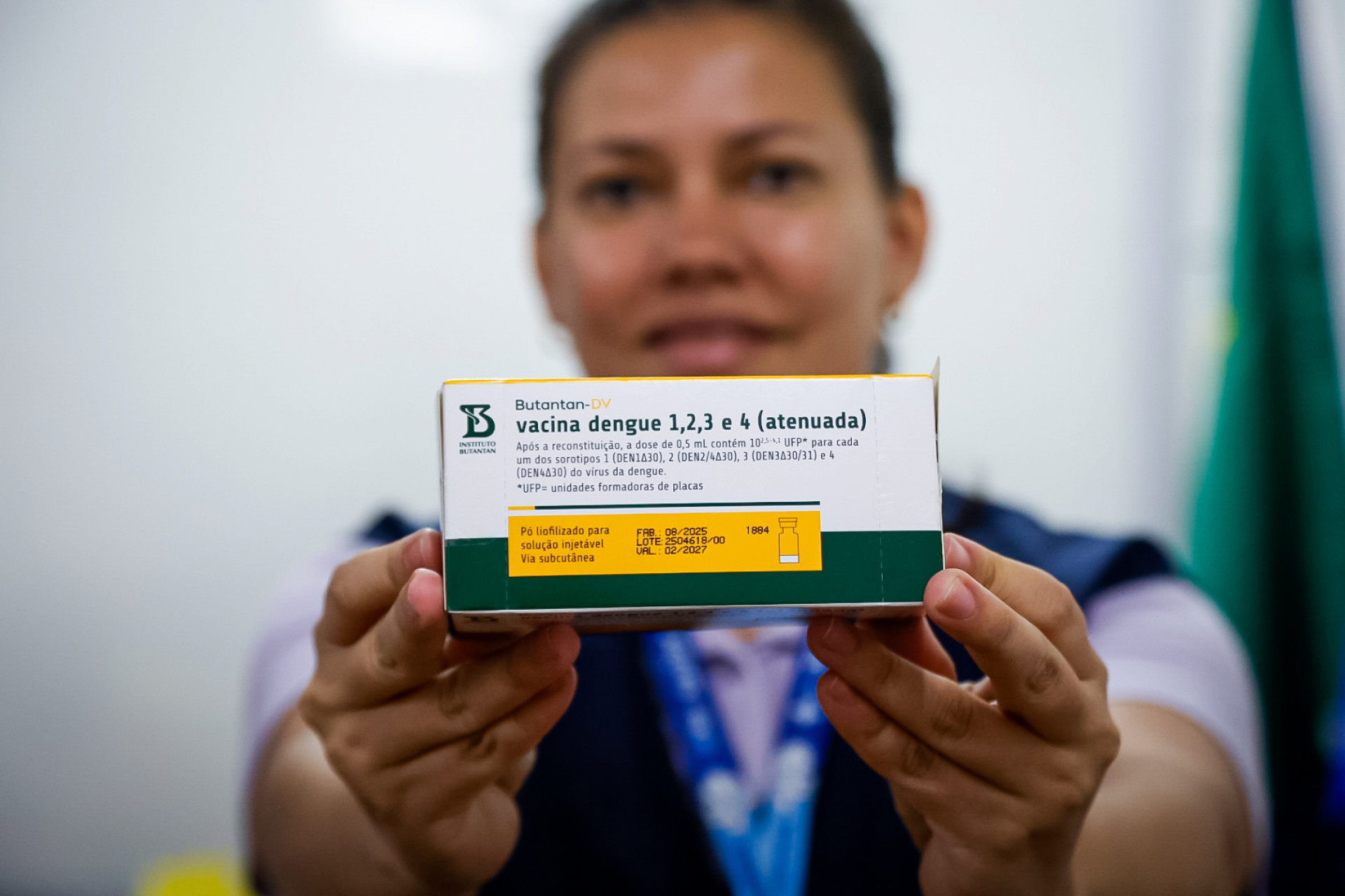 Início da campanha de vacinação aconteceu no Centro Municipal de Saúde José Manoel Ferreira - Edu Kapps / Divulgação Secretaria Municipal de Saúde