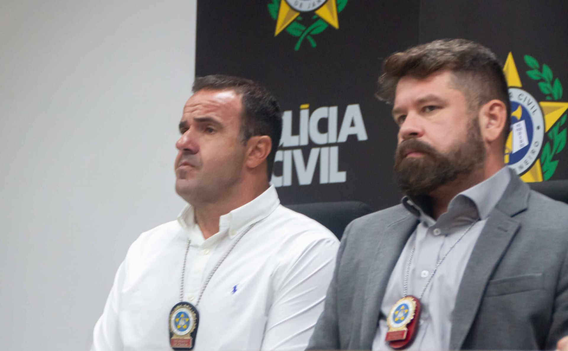 Coletiva com delegados da Polícia Civil sobre mais uma fase da Operação Espoliador - Érica Martin/Agência O Dia
