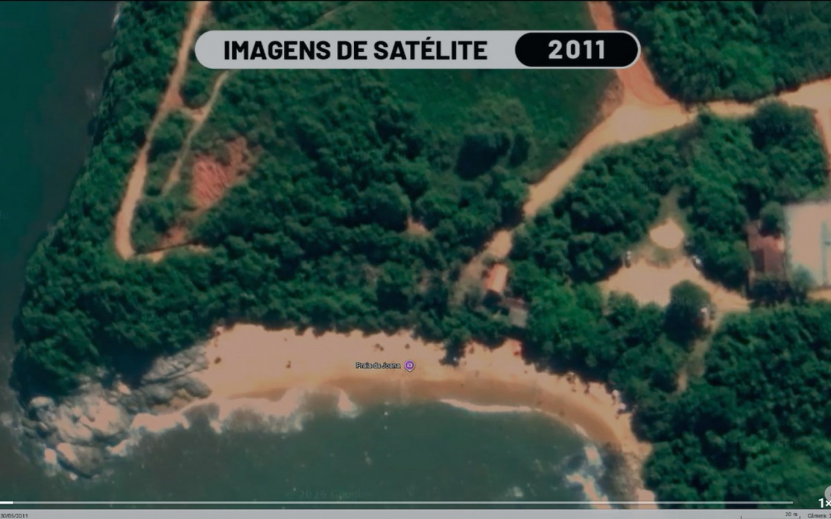 Área da Praia da Joana onde construção irregular foi alvo de decisão judicial definitiva