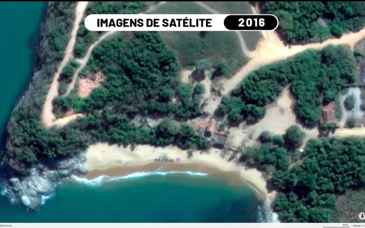 Área da Praia da Joana onde construção irregular foi alvo de decisão judicial definitiva.