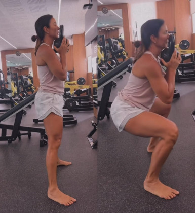 Ivete Sangalo mostra treino e recebe elogios: 'Maravilhosa'