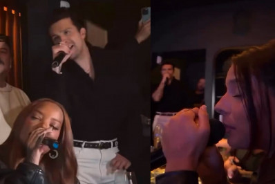 Ludmilla, Luan Santana e Ana Castela se divertem em karaokê