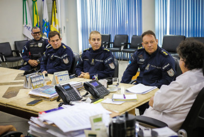 Comandante do Regimento de Polícia Montada visita local das futuras instalações da unidade em Volta Redonda