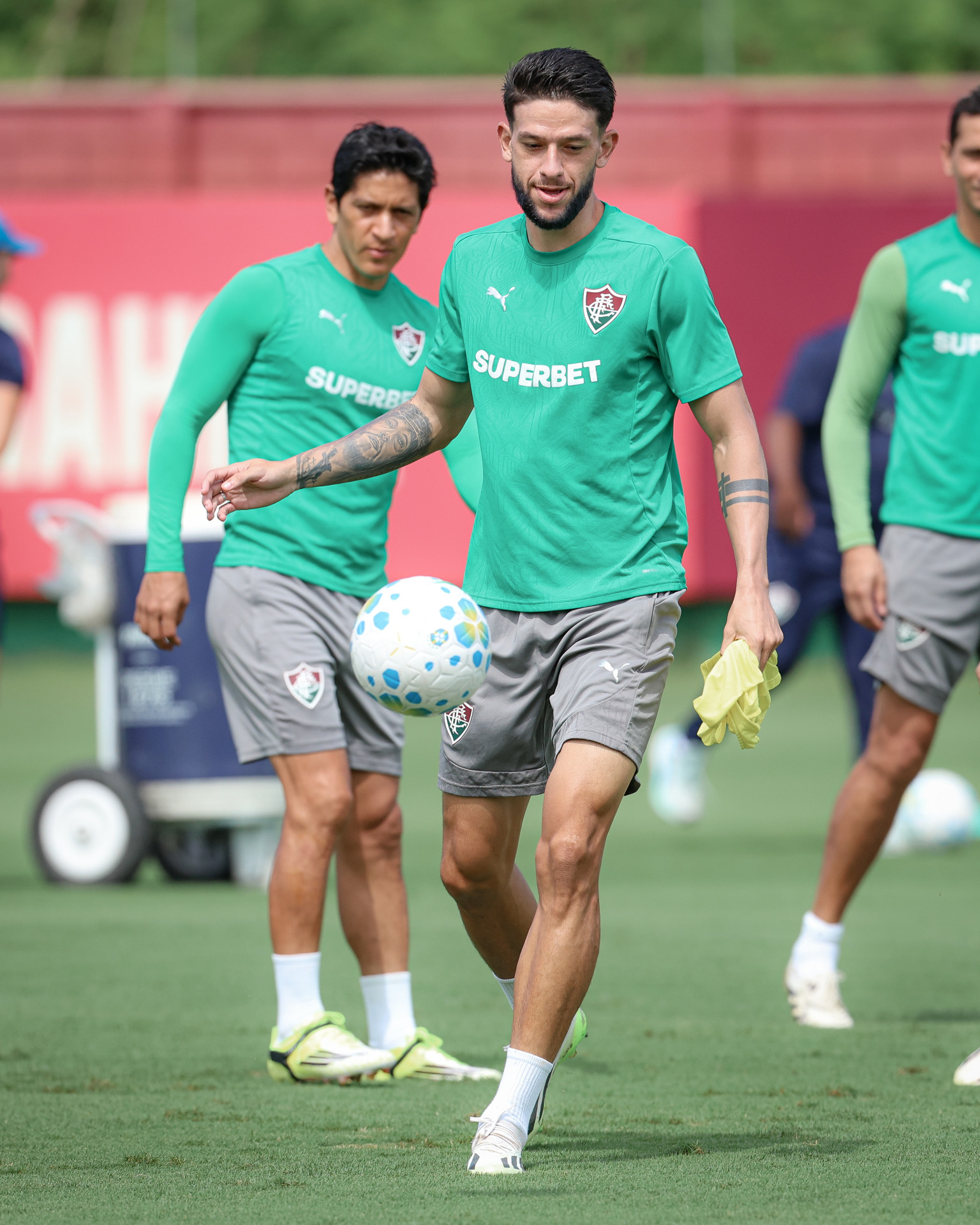 Jemmes em treino do Fluminense