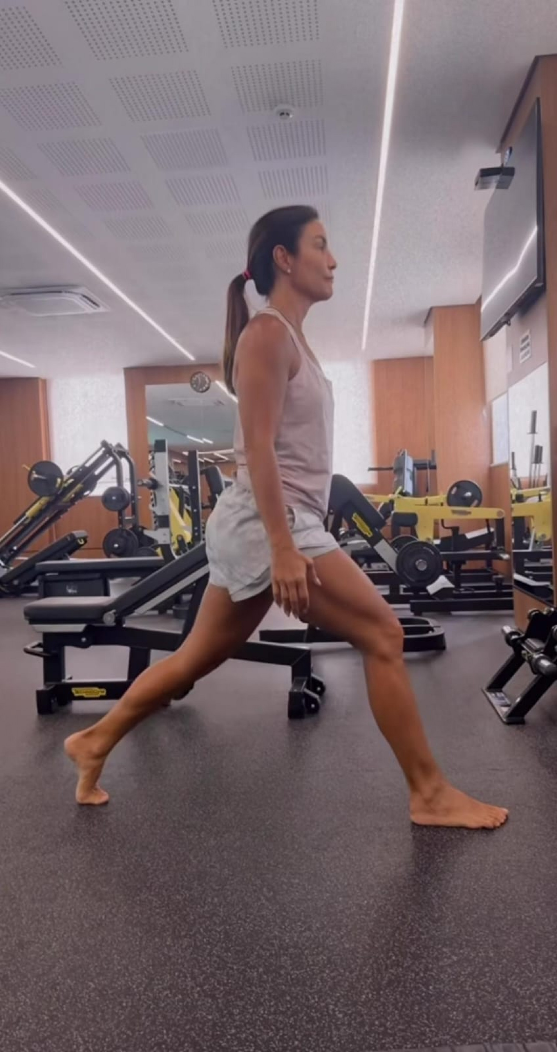 Ivete Sangalo pratica exercícios físicos - Reprodução de vídeo / Instagram