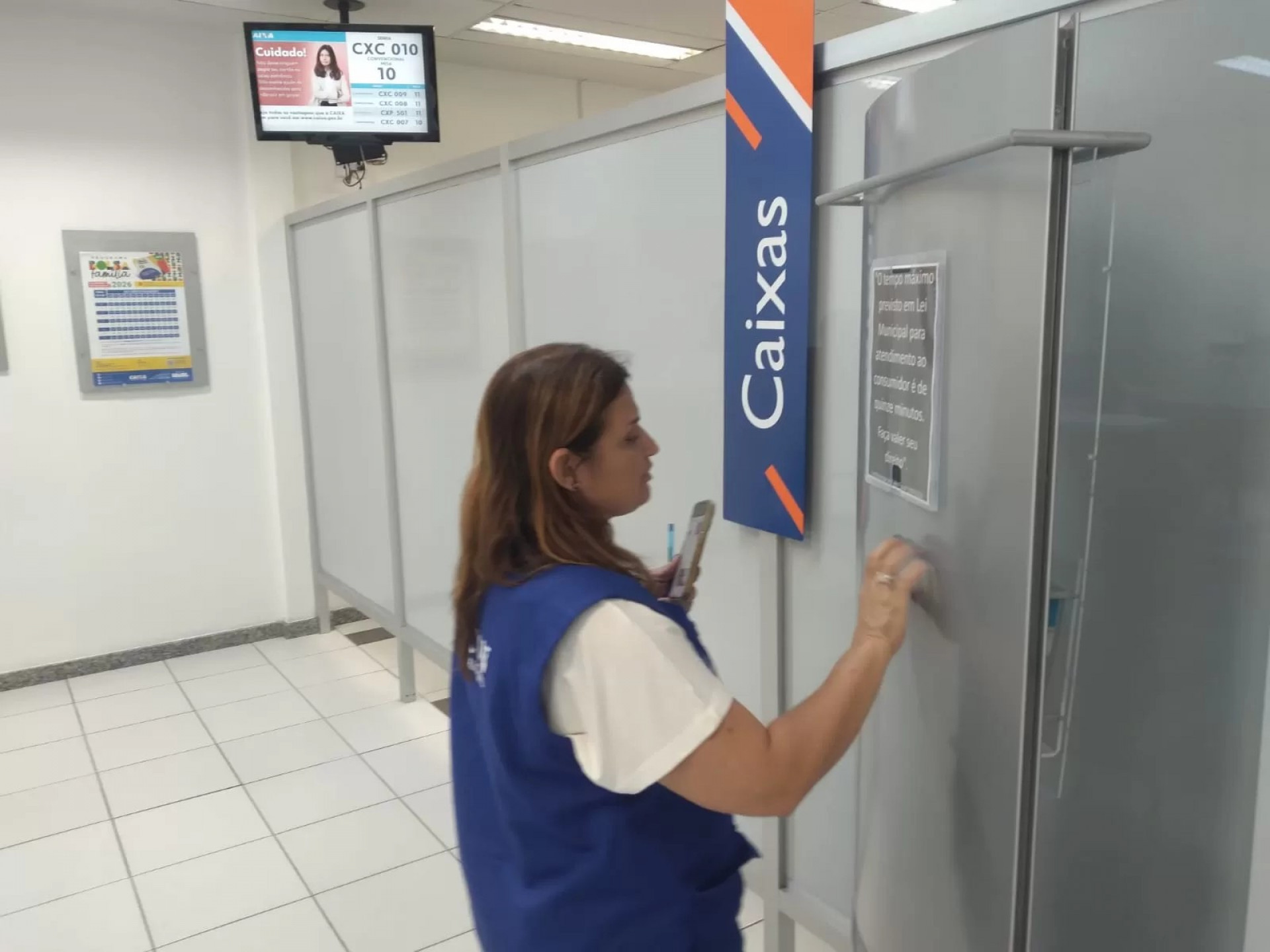 Fiscalização nas agências da Caixa Econômica Federal  - Ascom