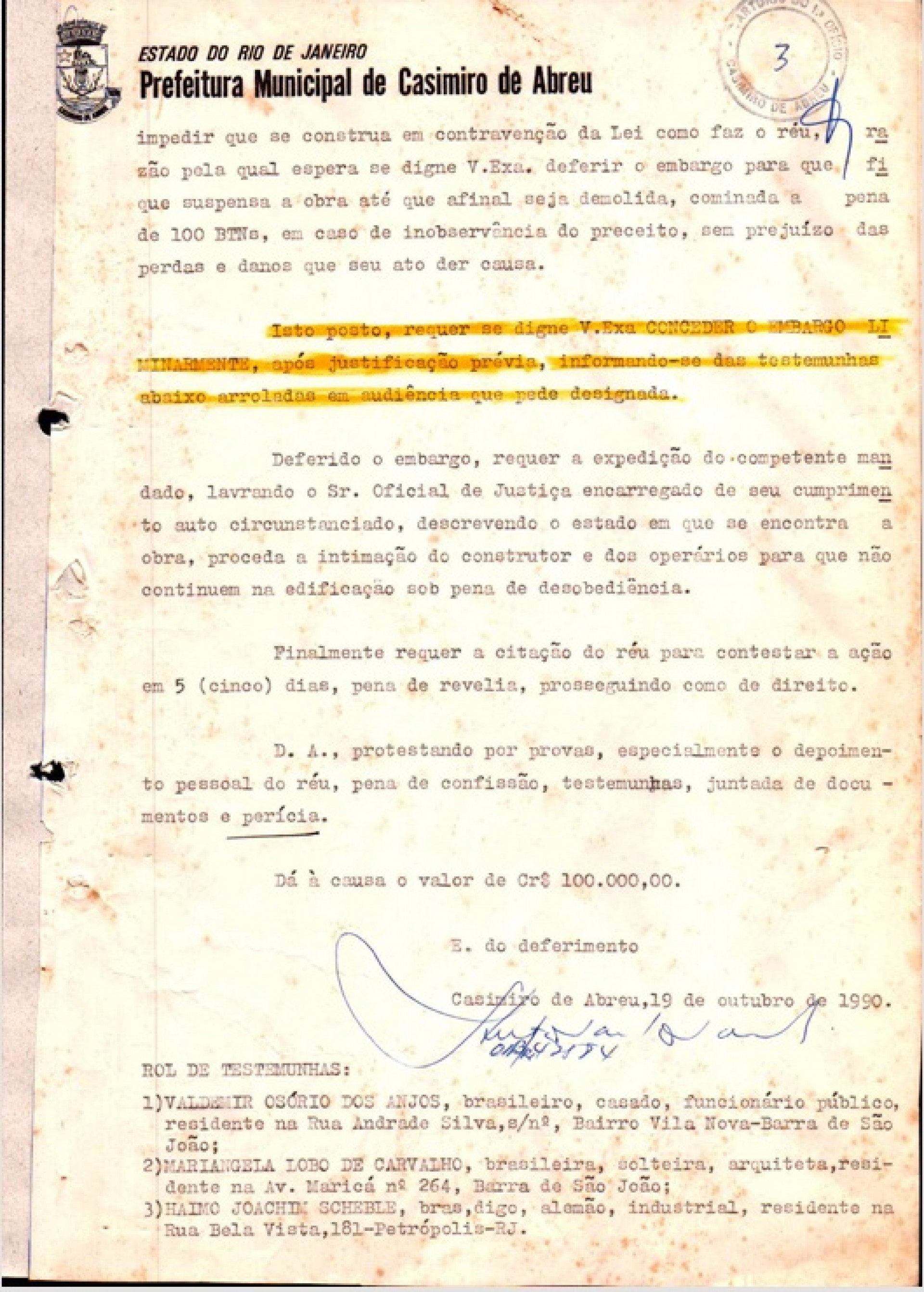 Processo come&ccedil;ou em 1990, envolve crime ambiental e n&atilde;o partiu da atual gest&atilde;o municipal - Foto: Reprodu&ccedil;&atilde;o