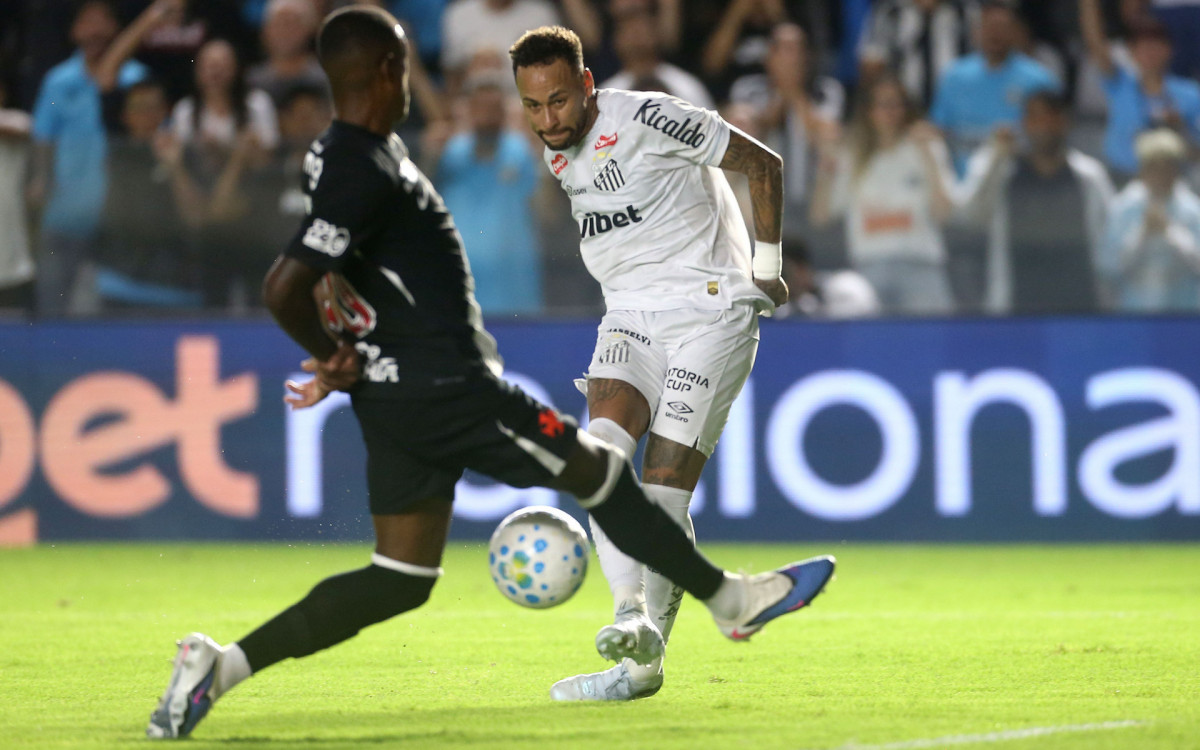 Neymar recupera boa fase e afunda o Vasco na zona de rebaixamento