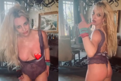 Vídeo: De body de renda, Britney Spears dança e mostra demais  
