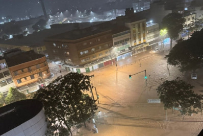 Juiz de Fora registra novo temporal e ruas voltam a alagar