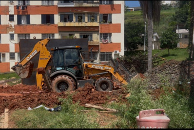 Rede de drenagem é trocada no Purys