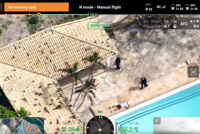 Vídeo: drone grava momento em que Adilsinho é encurralado e preso em mansão