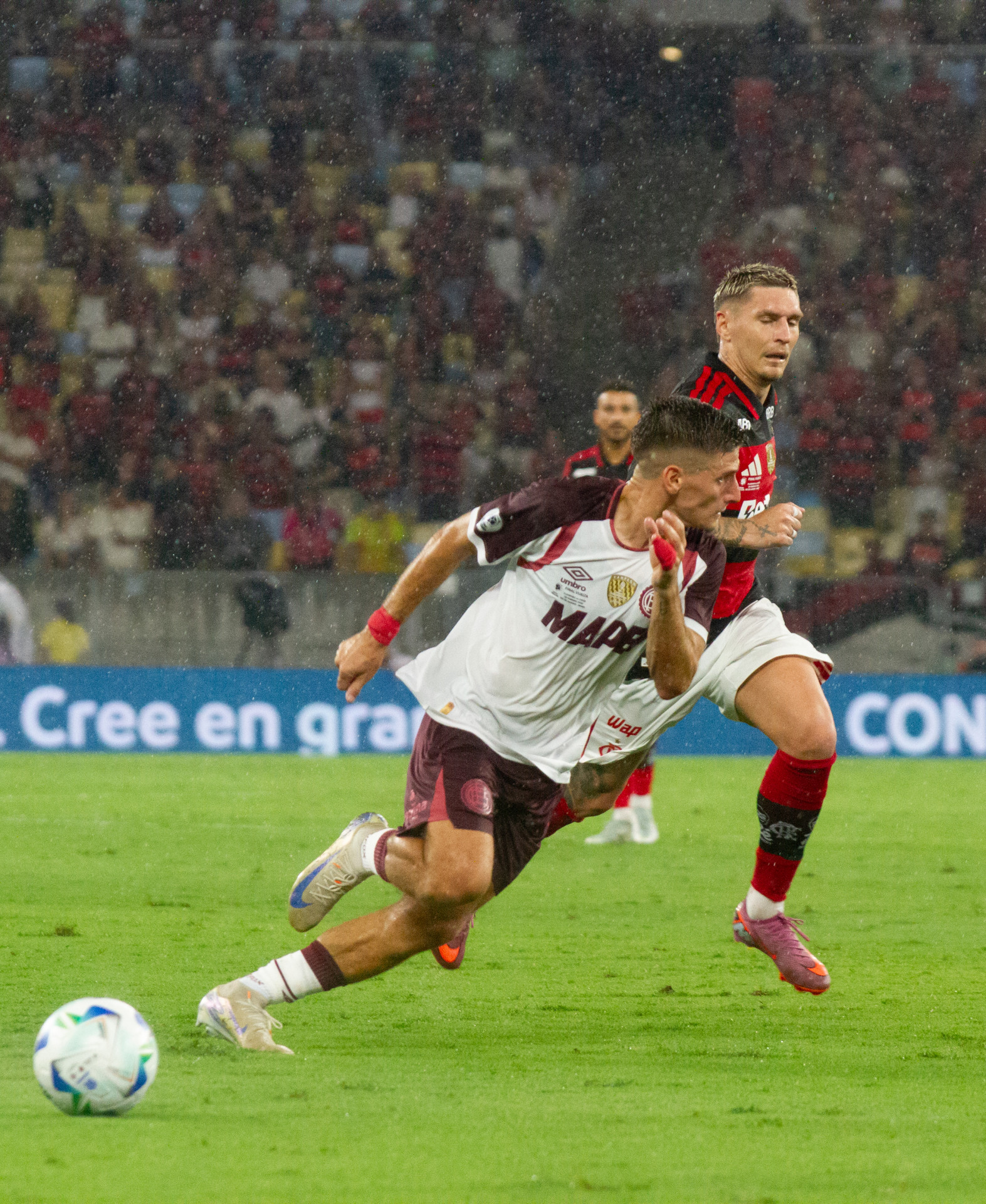 Partida entre Flamengo x Lanús, válida pela final da Recopa Sul-Americana 2026, realizada no Estádio do Maracanã, na zona norte do Rio de Janeiro, na noite desta quinta-feira (26). - Érica Martin/Agência O Dia