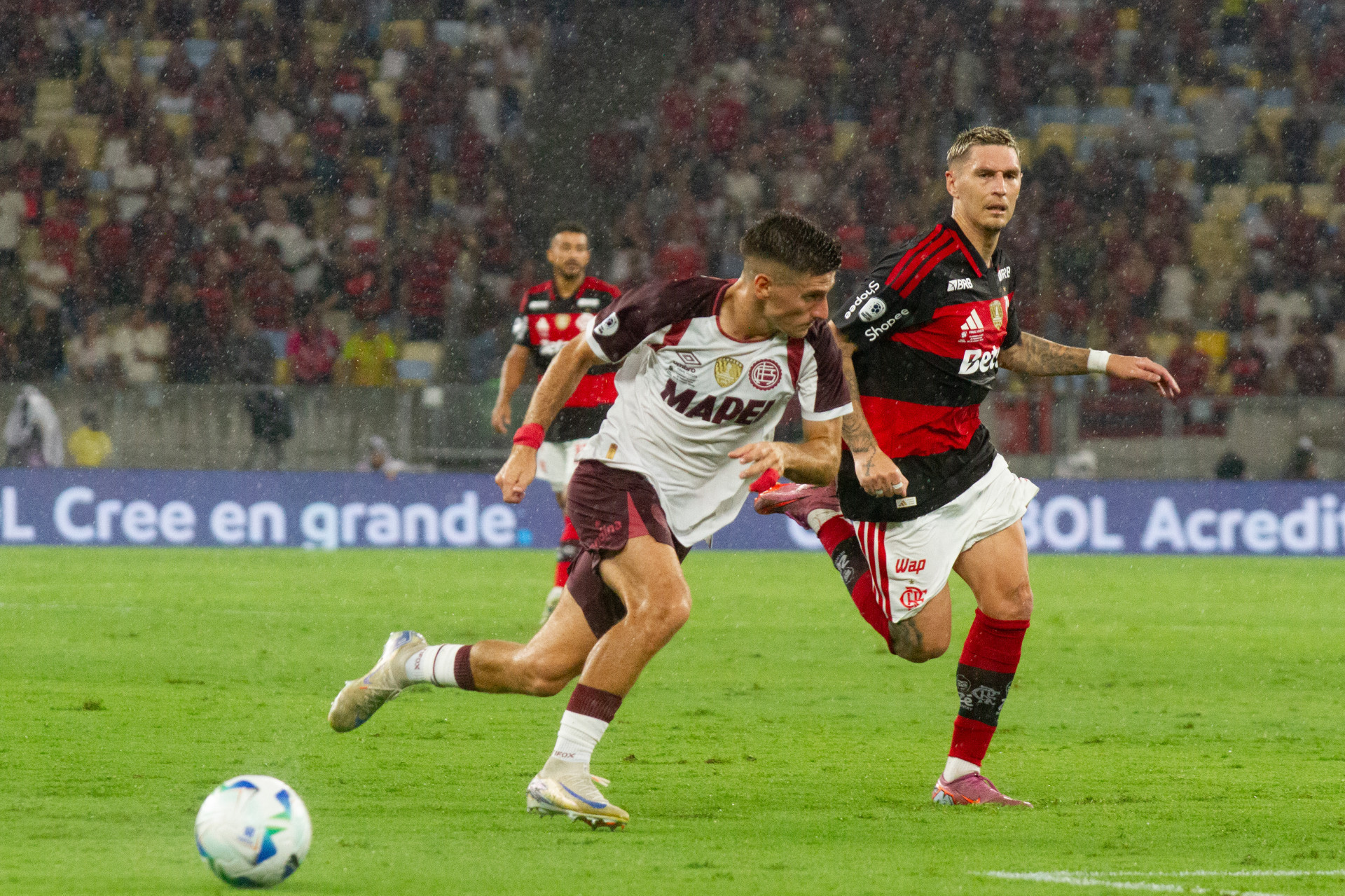 Partida entre Flamengo x Lanús, válida pela final da Recopa Sul-Americana 2026, realizada no Estádio do Maracanã, na zona norte do Rio de Janeiro, na noite desta quinta-feira (26). - Érica Martin/Agência O Dia