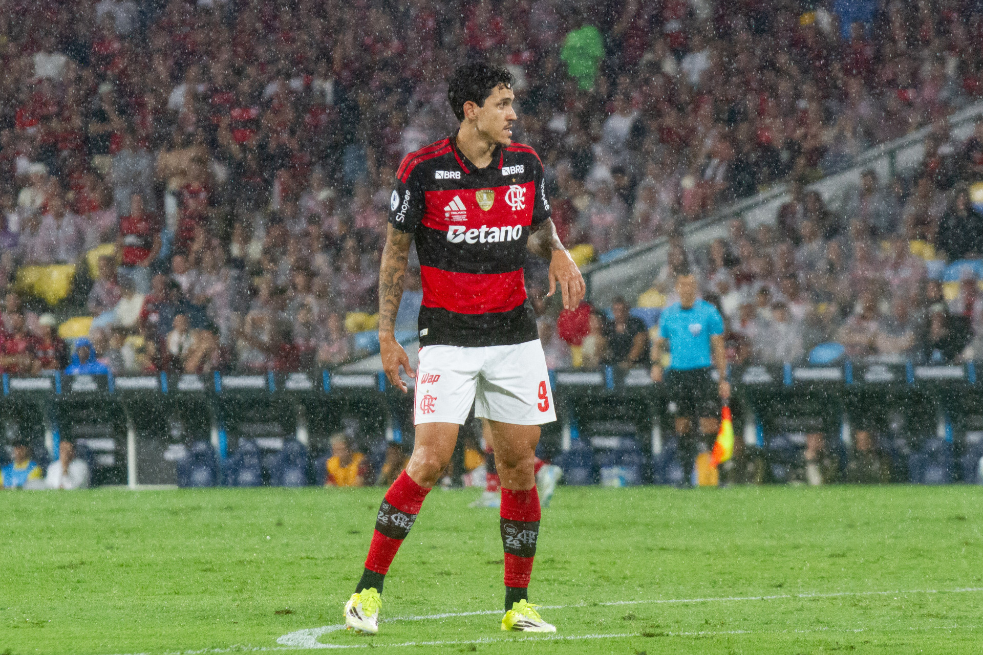 Partida entre Flamengo x Lanús, válida pela final da Recopa Sul-Americana 2026, realizada no Estádio do Maracanã, na zona norte do Rio de Janeiro, na noite desta quinta-feira (26). - Érica Martin/Agência O Dia