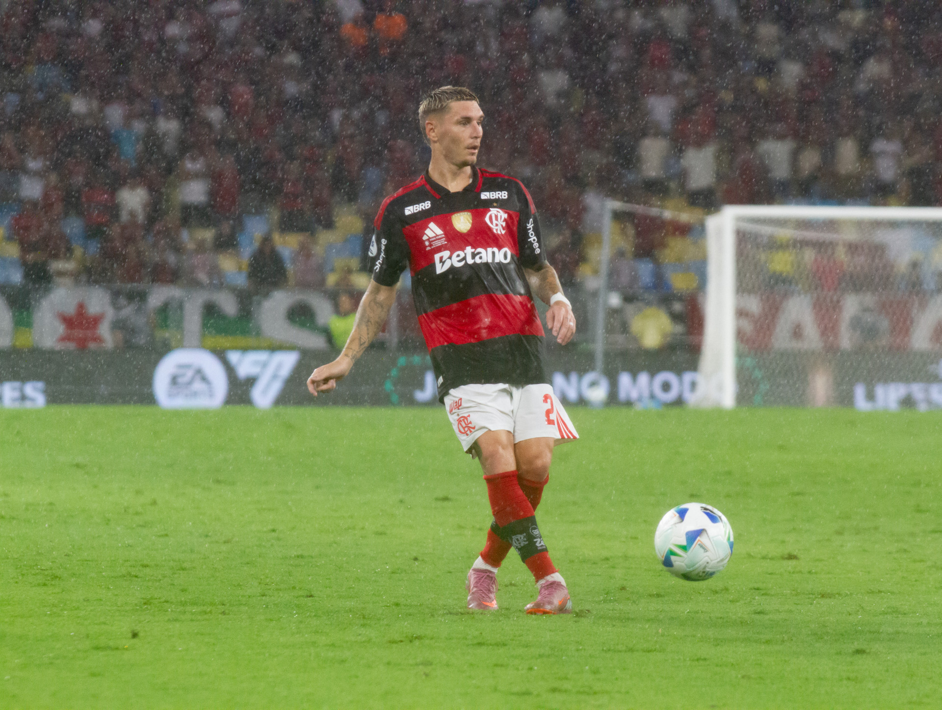 Partida entre Flamengo x Lanús, válida pela final da Recopa Sul-Americana 2026, realizada no Estádio do Maracanã, na zona norte do Rio de Janeiro, na noite desta quinta-feira (26). - Érica Martin/Agência O Dia