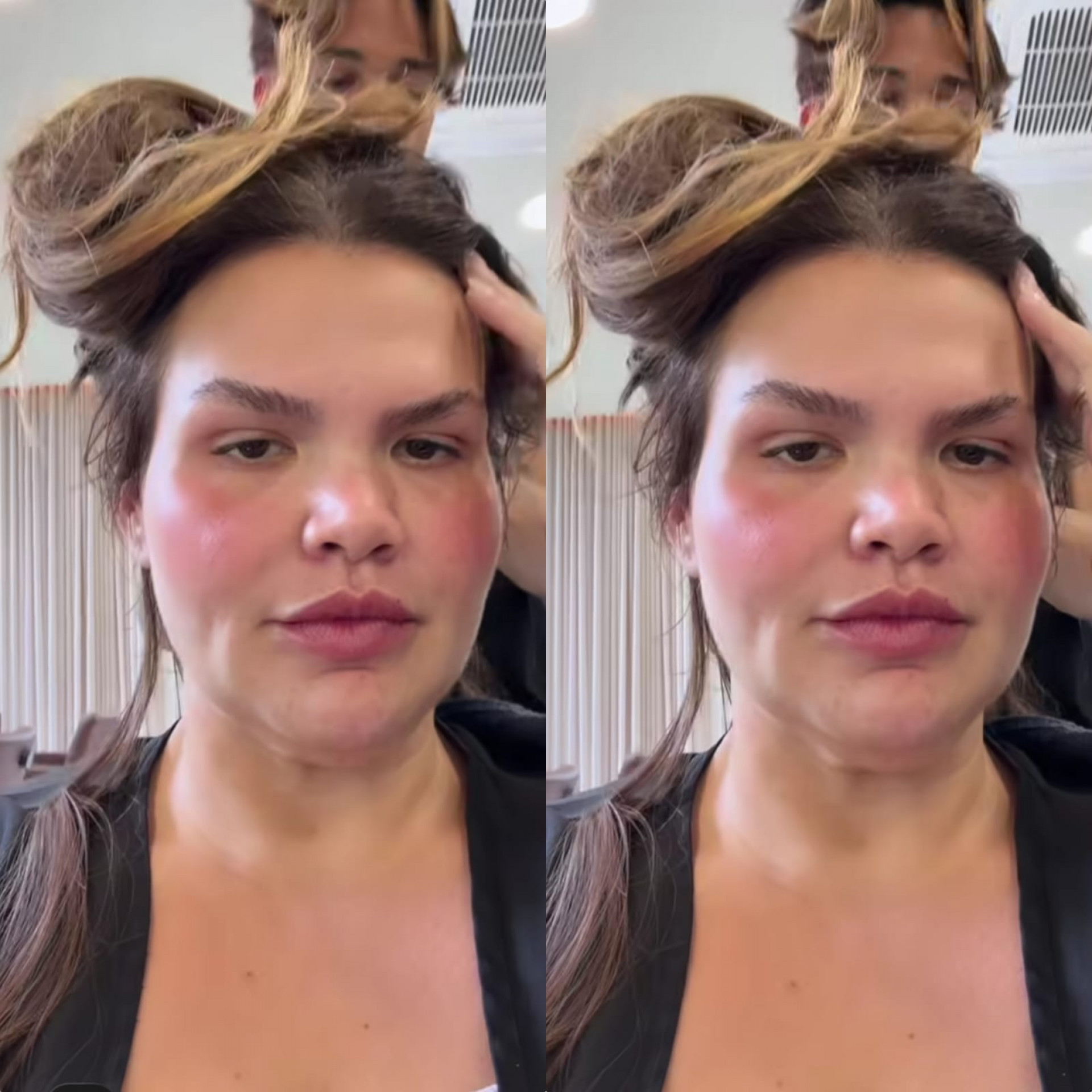 Thais Carla tira o mega hair e mostra cabelo natural - Reprodução de vídeo / Instagram