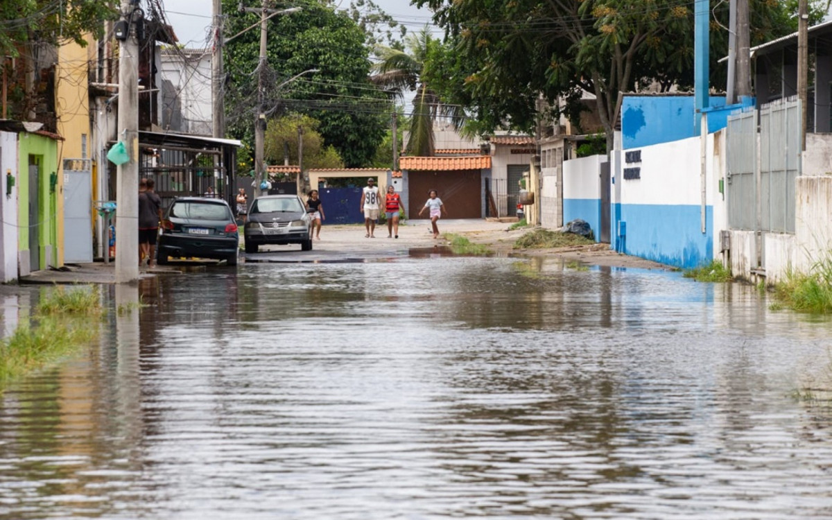 Chuva em Santa Cruz teve acumulado de 94,2 mm e deixou o Lote 2 alagado