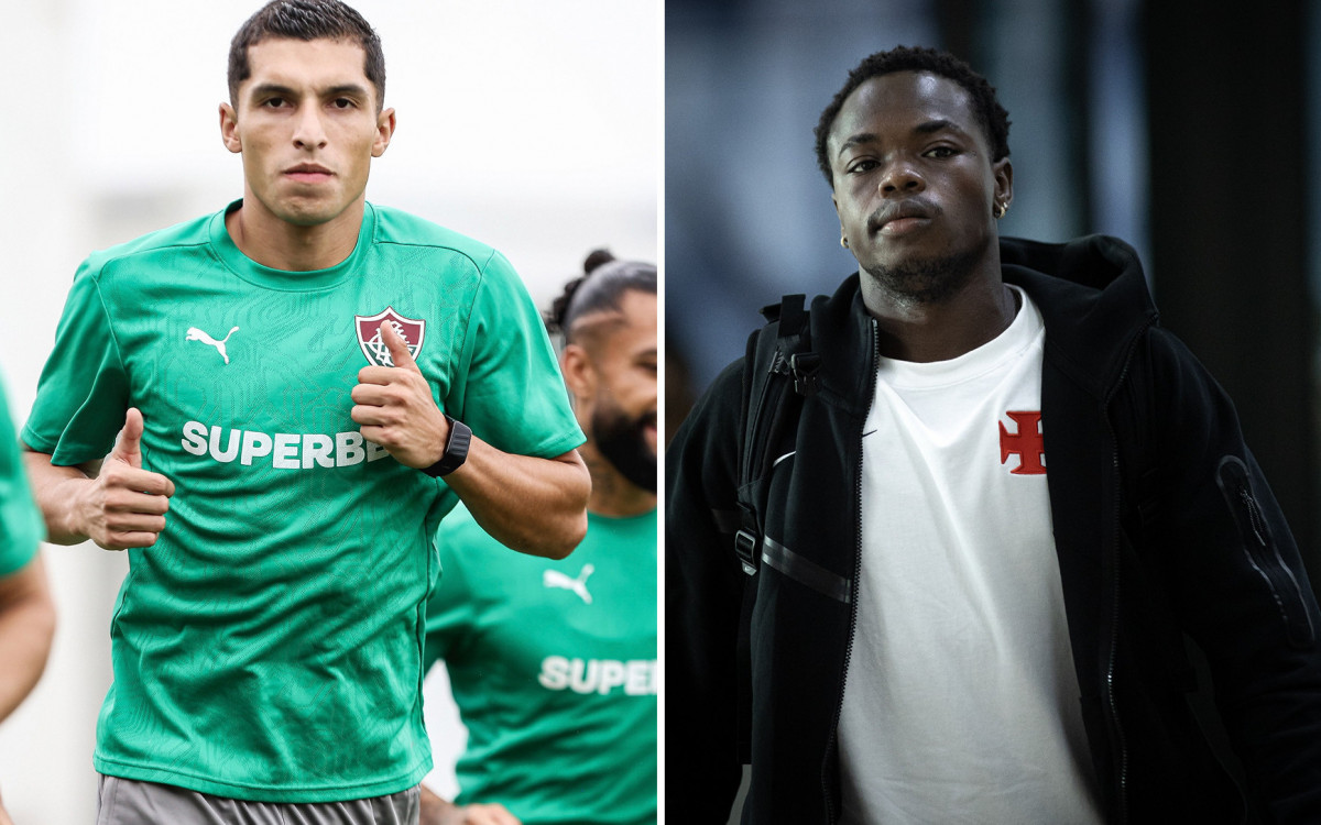 Kevin Serna e Andrés Gómez são duas atrações do clássico entre Fluminense e Vasco, pelo Carioca
