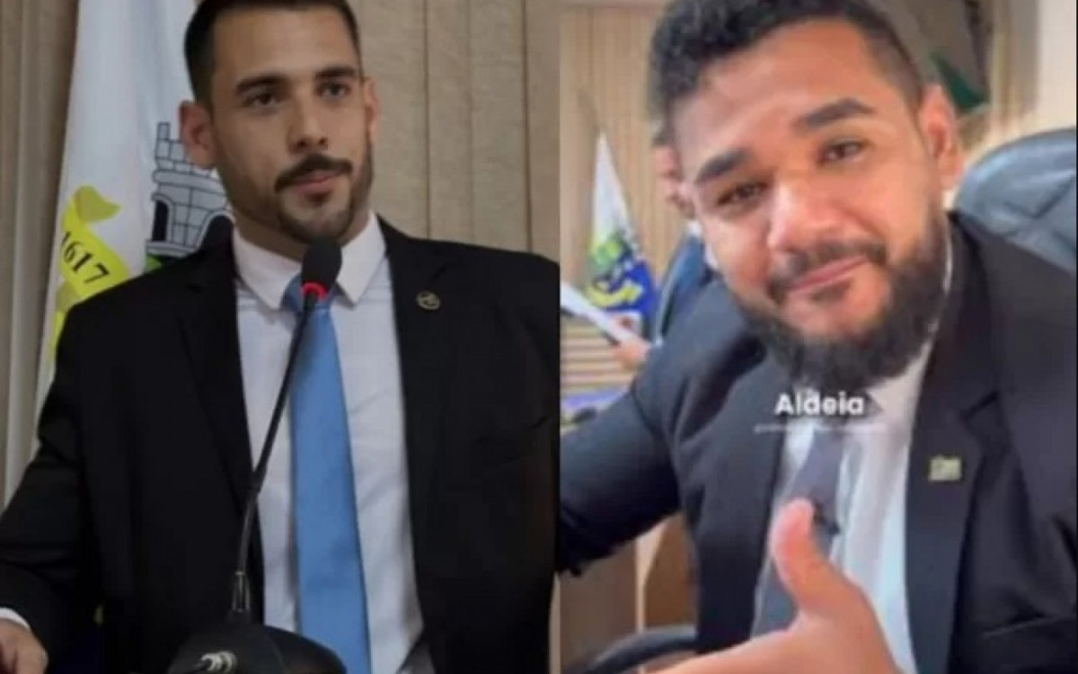 Vereador Pedro Abreu (REP) e o presidente da Casa, Jean Pierre (PP)