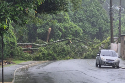 Chuva supera 180 mm em 24 horas e mantém cidade em alerta no Norte Fluminense