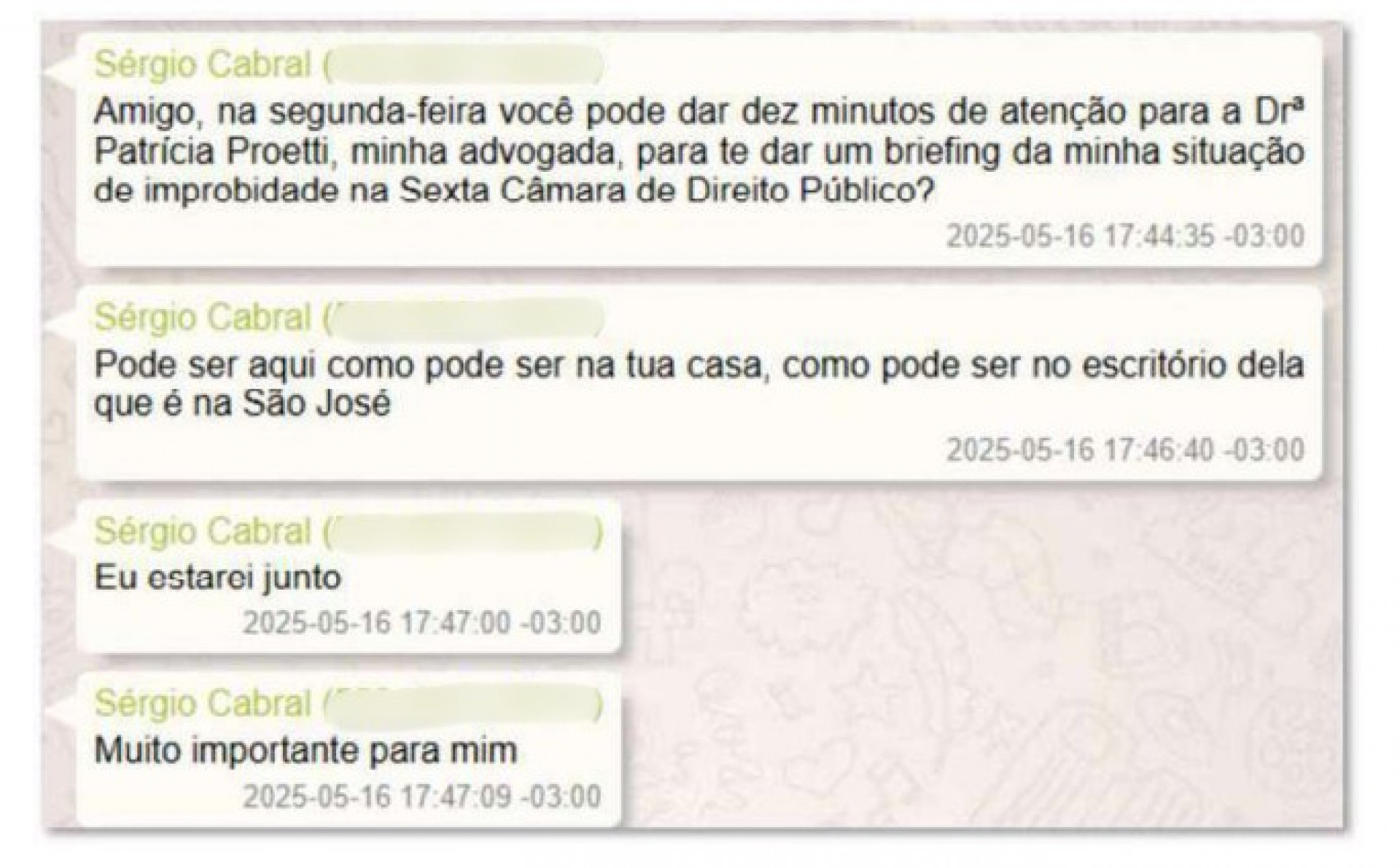 Sérgio Cabral trocou mensagens com Rodrigo Bacellar pedindo ajuda em processo, diz PF - Reprodução / PF