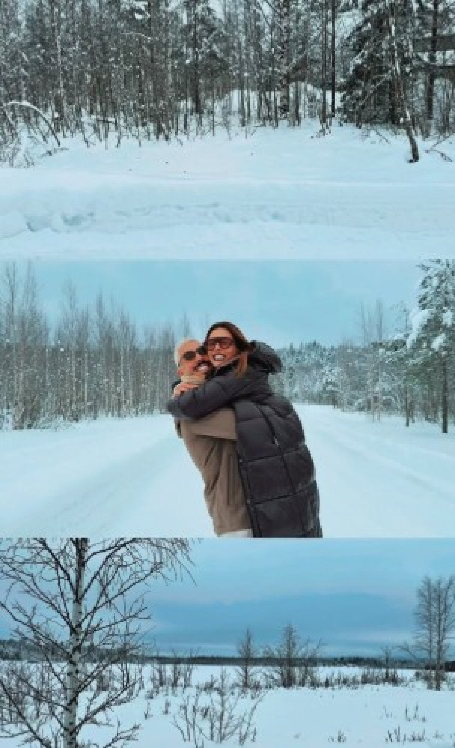 Giovanna Lancellotti e Gabriel David aproveitam viagem na neve - Reprodução de vídeo / Instagram