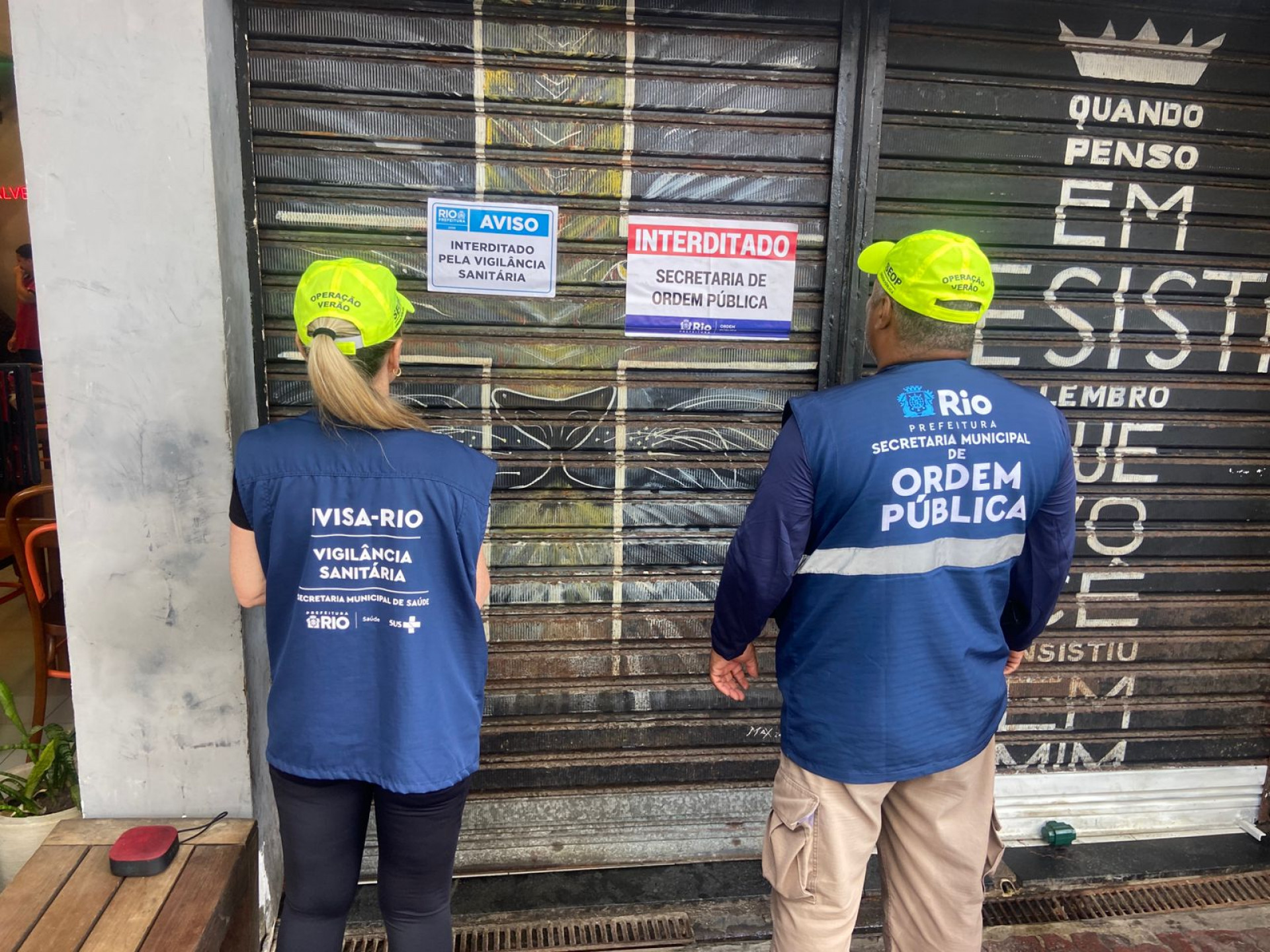 Restaurante em Ipanema é interditado - Divulgação / SEOP