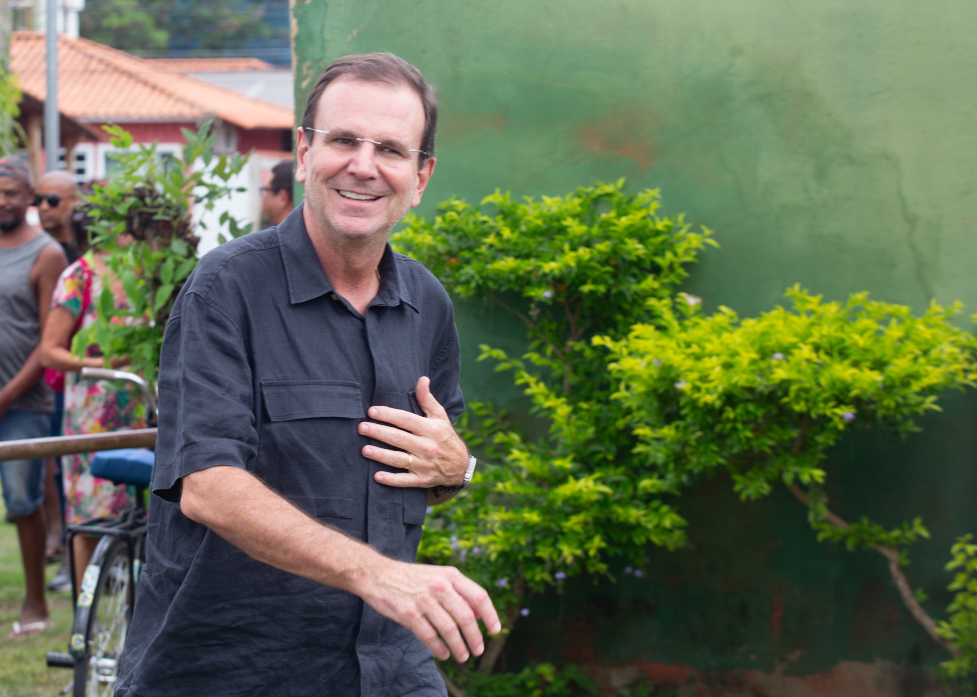 Prefeito Eduardo Paes acompanhou o in&iacute;cio das obras de drenagem nos condom&iacute;nios Villagio Campinho
 - &Eacute;rica Martin/Ag&ecirc;ncia O Dia