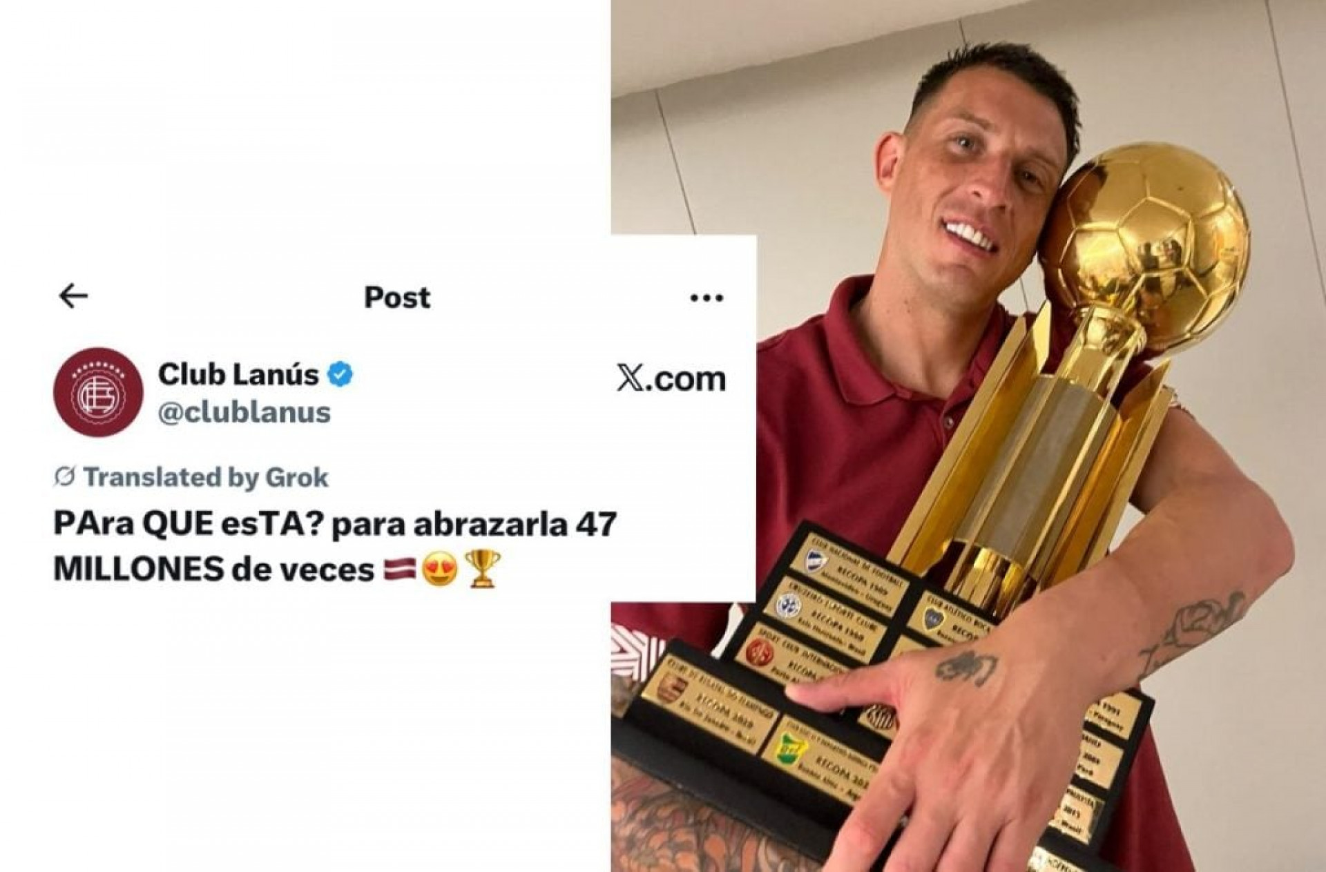 Lan&uacute;s provoca Flamengo e Paquet&aacute; ap&oacute;s t&iacute;tulo da Recopa