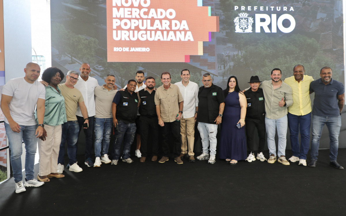 Evento de inauguração do projeto do Novo Mercado Popular da Uruguaiana - Foto: Divulgação / Prefeitura do Rio