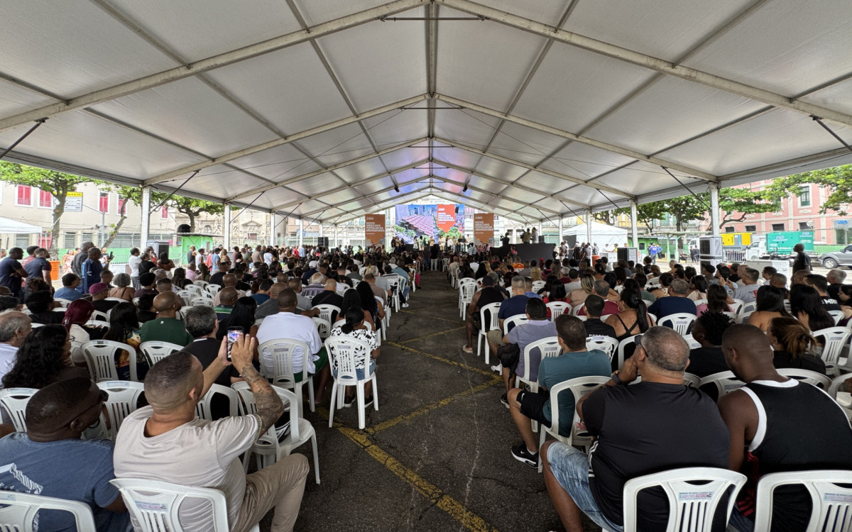 Evento de inauguração do projeto do Novo Mercado Popular da Uruguaiana - Foto: Divulgação / Prefeitura do Rio
